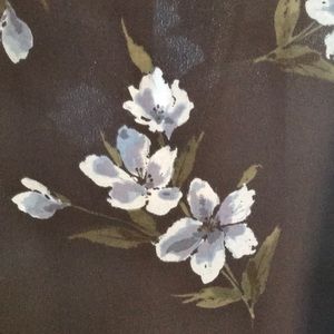 Navy Expressions Long Length Floral Size 8 dress